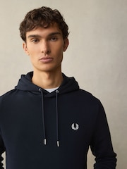 Темно-синий - Толстовка без застежек с контрастной отделкой Fred Perry - Image 2 of 4