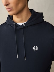 Темно-синий - Толстовка без застежек с контрастной отделкой Fred Perry - Image 3 of 4