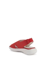Geox Womens Spherica Ec5 Red Sandals - Image 2 of 6