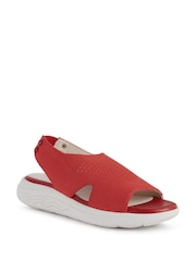 Geox Womens Spherica Ec5 Red Sandals - Image 4 of 6