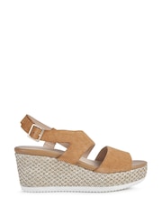 Geox Womens Lipari Brown Sandals - Image 1 of 5