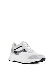 Geox Womens Backsie White Sneakers - Image 2 of 2