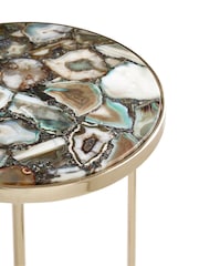 Fifty Five South Gold Vita Round Side Table - Image 4 of 5