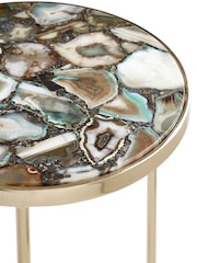 Fifty Five South Gold Vita Round Side Table - Image 5 of 5