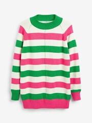 Mehrfarbig/Streifen - Langer Pullover mit hohem Halsausschnitt - Bild 6 von 6