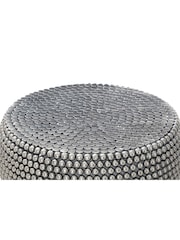 Fifty Five South Silver Templar Beaded Iron Coffee Table - Image 3 of 4