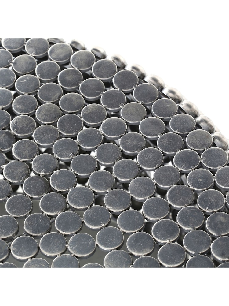 Fifty Five South Silver Templar Beaded Iron Coffee Table - Image 4 of 4