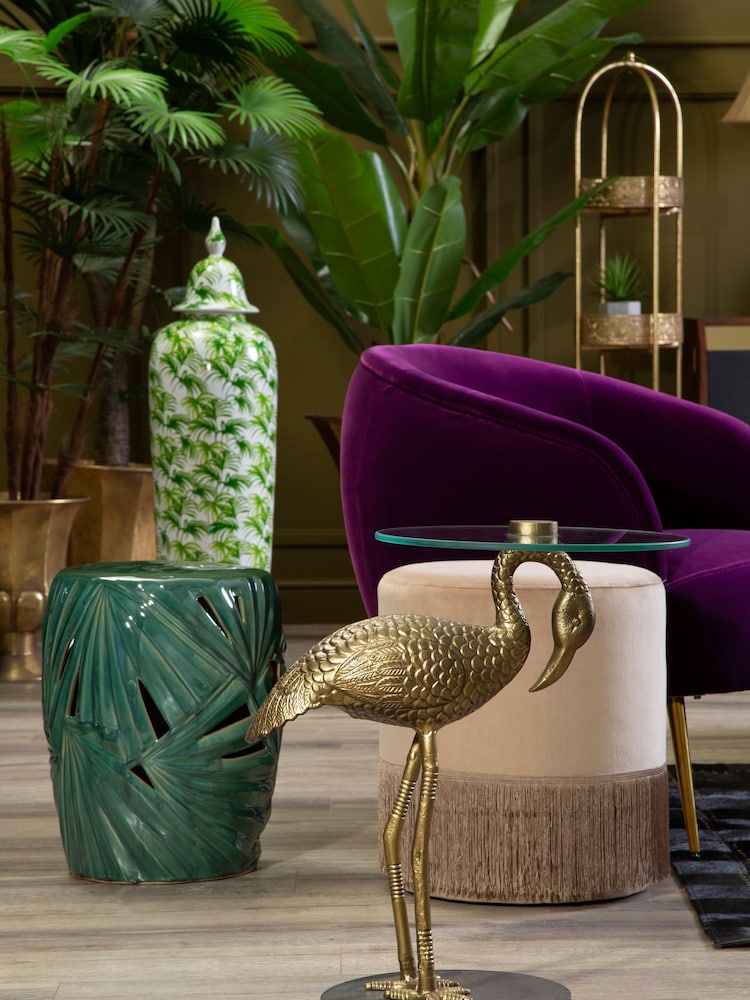 Fifty Five South Green Sorrell Ceramic Table Stool - Image 3 of 3
