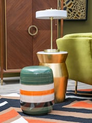 Fifty Five South Green Sorrell Ceramic Table Stool - Image 1 of 4