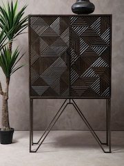 Fifty Five South Grey Saira 2 Door Cabinet - Image 1 of 5