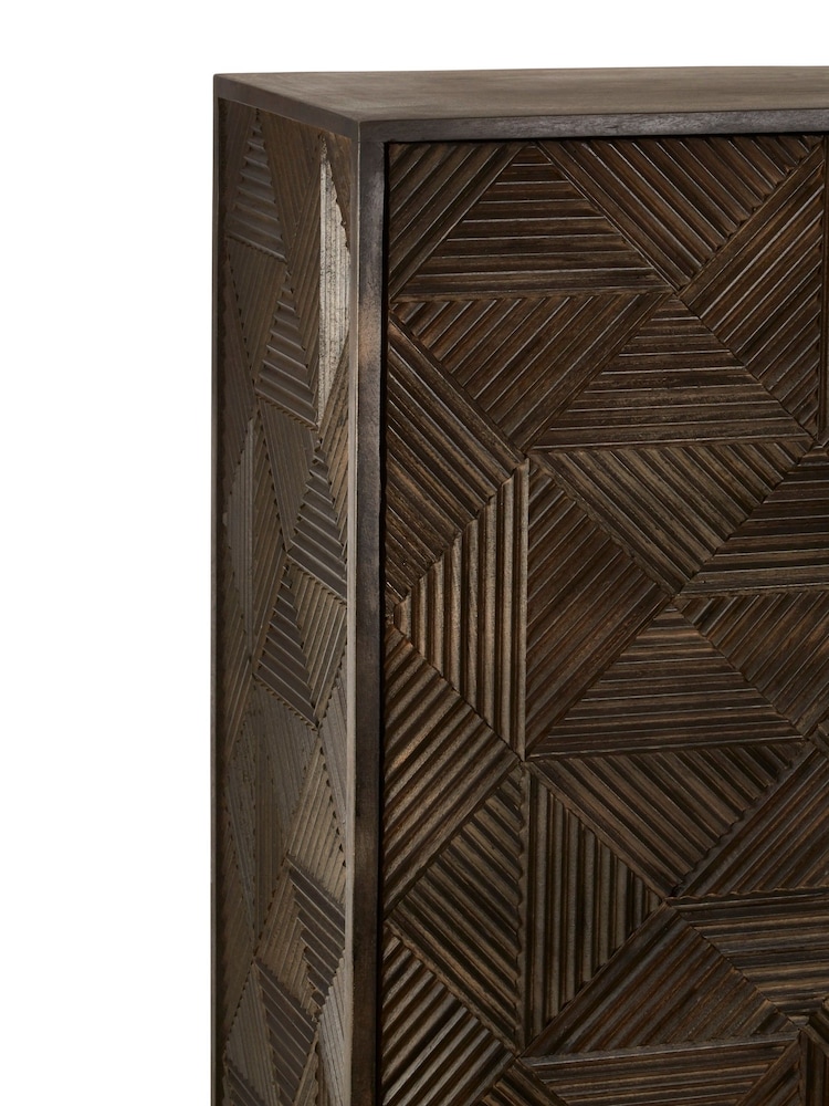 Fifty Five South Grey Saira 2 Door Cabinet - Image 4 of 4