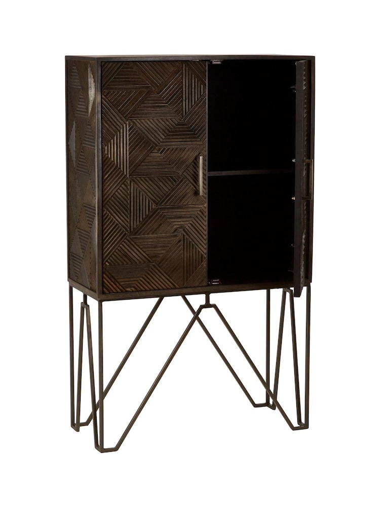 Fifty Five South Grey Saira 2 Door Cabinet - Image 5 of 5