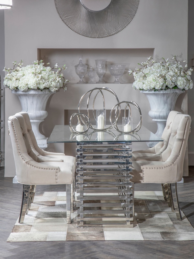 Fifty Five South Beige Richmond Dining Chair - Image 1 of 4