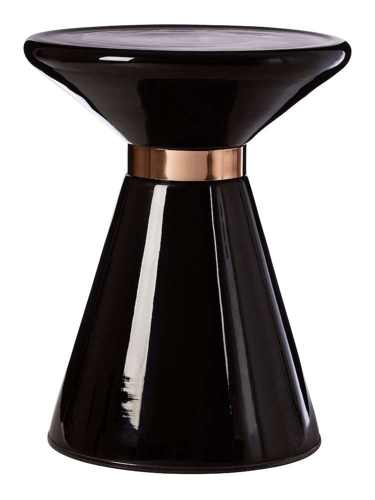 Fifty Five South Black Martini  Glass Side Table - Image 2 of 4