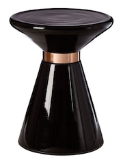 Fifty Five South Black Martini  Glass Side Table - Image 3 of 4