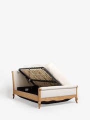 Contemporary Blend Light Natural Josie Ottoman Storage Bed Frame - Image 10 of 11
