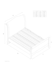 Contemporary Blend Light Natural Josie Ottoman Storage Bed Frame - Image 4 of 11