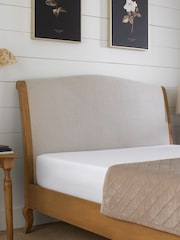 Contemporary Blend Light Natural Josie Ottoman Storage Bed Frame - Image 5 of 11