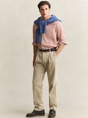 GANT Brown Regular Fit Flannel Check Shirt - Image 3 of 6