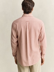 GANT Brown Regular Fit Flannel Check Shirt - Image 4 of 6