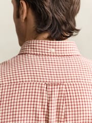GANT Brown Regular Fit Flannel Check Shirt - Image 6 of 6