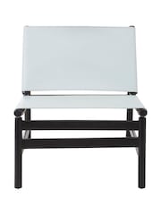 Fifty Five South Grey Kendari Leather Chair - Image 1 of 8