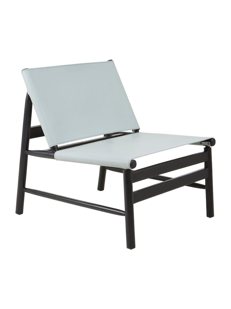 Fifty Five South Grey Kendari Leather Chair - Image 2 of 8 Fifty Five South Grey Kendari Leather Chair - Image 2 of 8