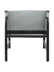 Fifty Five South Grey Kendari Leather Chair - Image 4 of 8