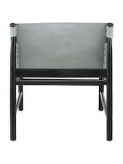 Fifty Five South Grey Kendari Leather Chair - Image 5 of 8