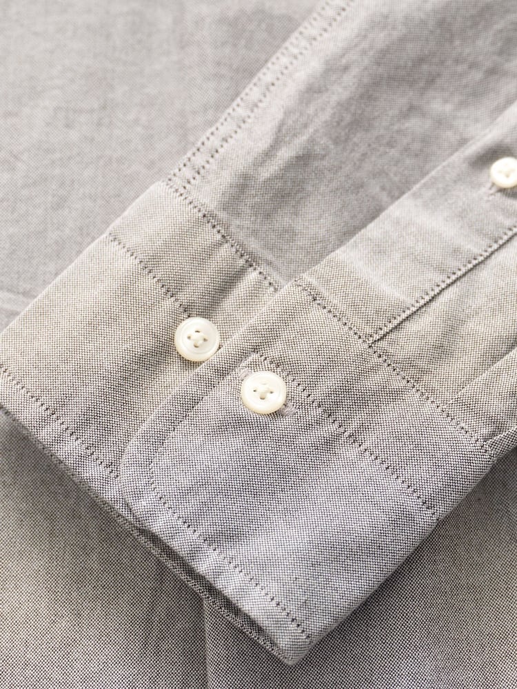 GANT Brown Regular Fit Classic Oxford Shirt - Image 4 of 4 GANT Brown Regular Fit Classic Oxford Shirt - Image 4 of 4