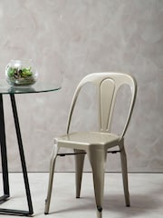 Fifty Five South Charcoal Grey Grange Metal Chair - Image 1 of 5