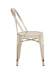 Fifty Five South Charcoal Grey Grange Metal Chair - Image 4 of 5