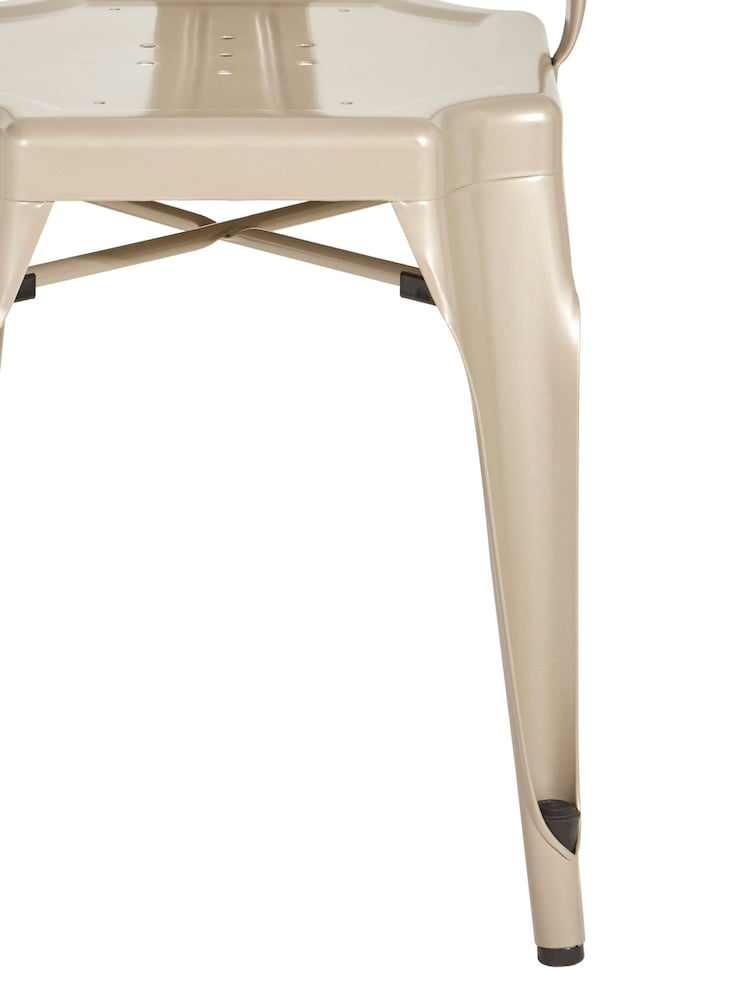 Fifty Five South Charcoal Grey Grange Metal Chair - Image 4 of 4 Fifty Five South Charcoal Grey Grange Metal Chair - Image 4 of 4