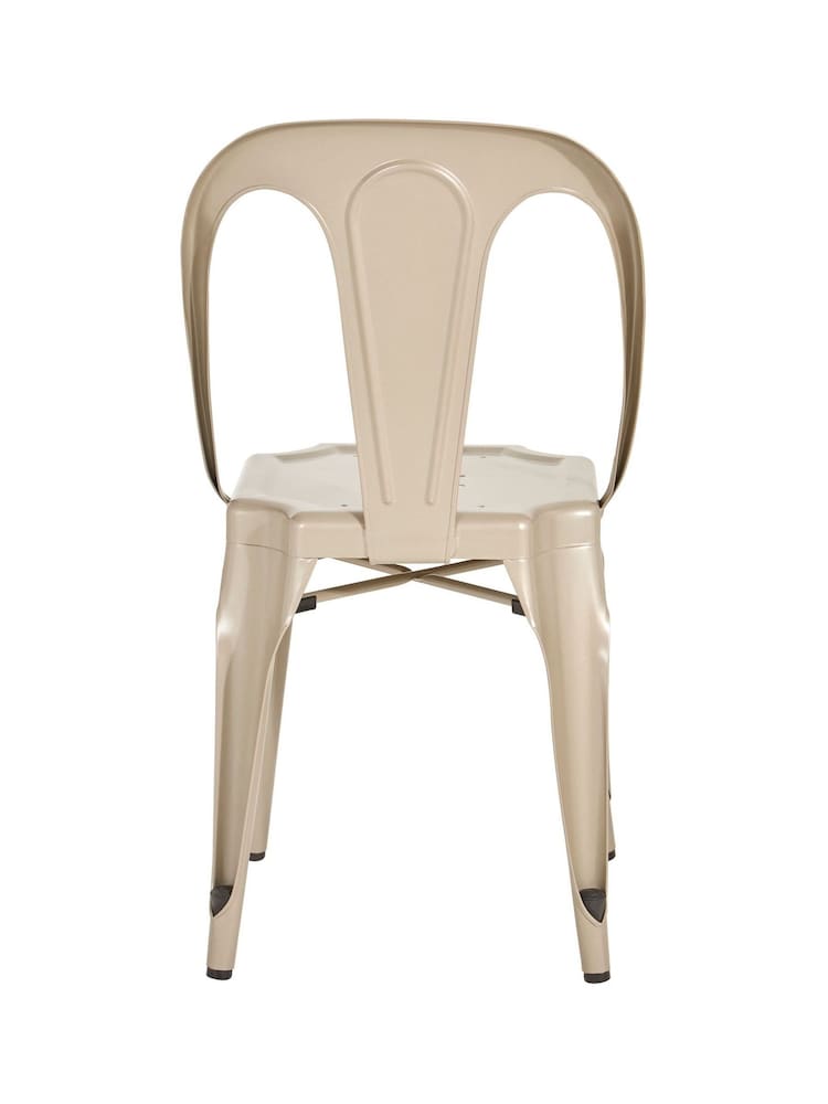 Fifty Five South Charcoal Grey Grange Metal Chair - Image 5 of 5