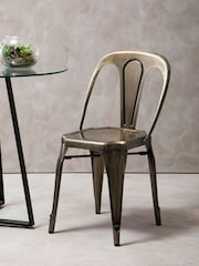 Fifty Five South Brass Gator Metal Chair - Image 1 of 6