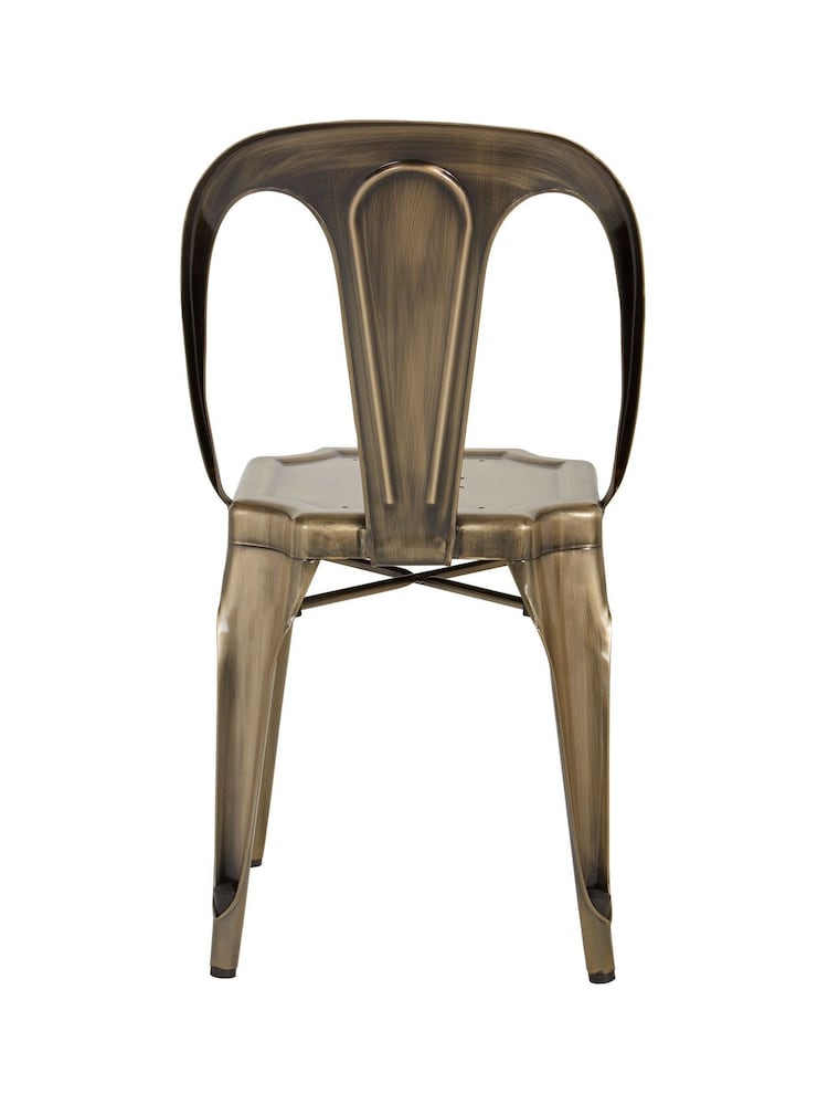 Fifty Five South Brass Gator Metal Chair - Image 6 of 6