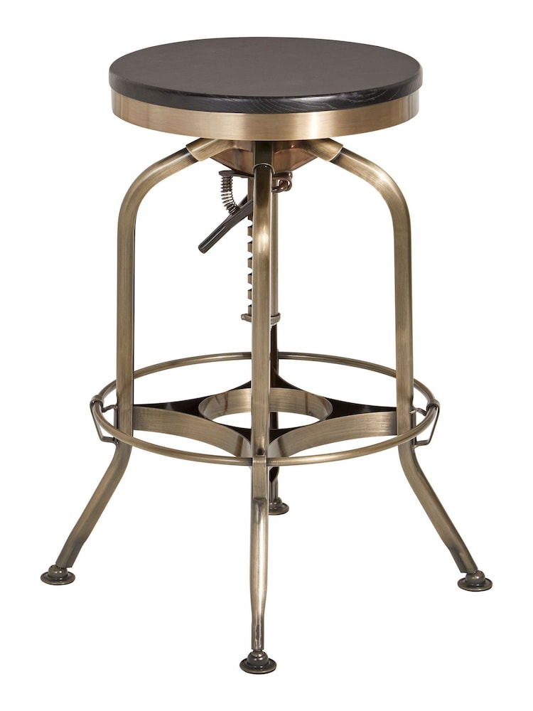 Fifty Five South Gator Metal Height Adjustable Bar Stool - Imagem 2 de 5