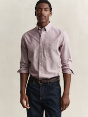 GANT Light Pink Regular Fit Classic Oxford Shirt - Image 2 of 7
