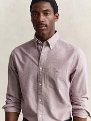 GANT Light Pink Regular Fit Classic Oxford Shirt - Image 4 of 7