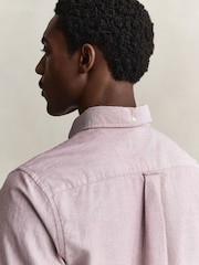GANT Light Pink Regular Fit Classic Oxford Shirt - Image 5 of 7