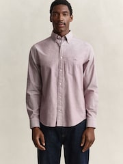 GANT Light Pink Regular Fit Classic Oxford Shirt - Image 6 of 7