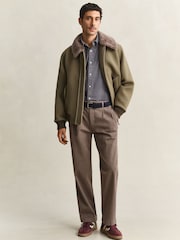 GANT Grey Regular Fit Corduroy Shirt - Image 4 of 6
