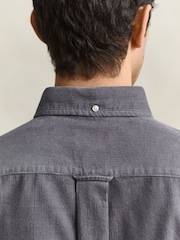 GANT Grey Regular Fit Corduroy Shirt - Image 6 of 6