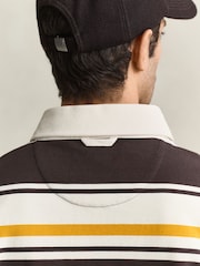 GANT Grey Heavyweight Stripe Rugby Shirt - Image 5 of 6