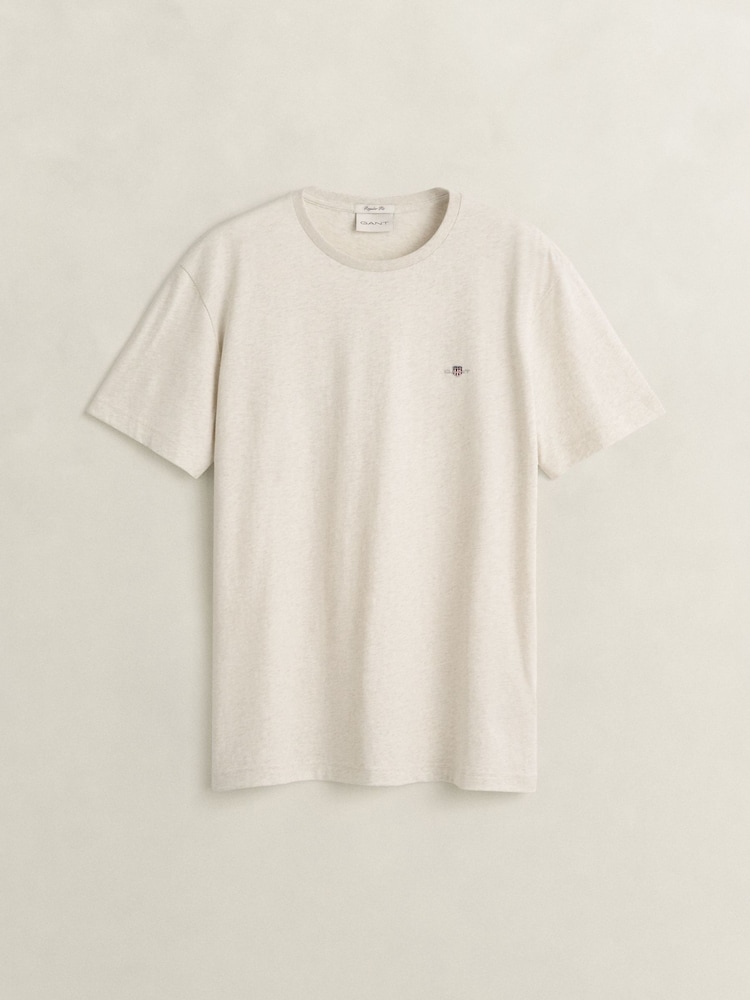 Natural - Camiseta logo escudo de GANT - Imagen 1 de 2