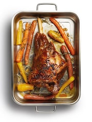 Masterclass Grey 32x23CM Stainless Steel Roasting Pan - Image 3 of 3