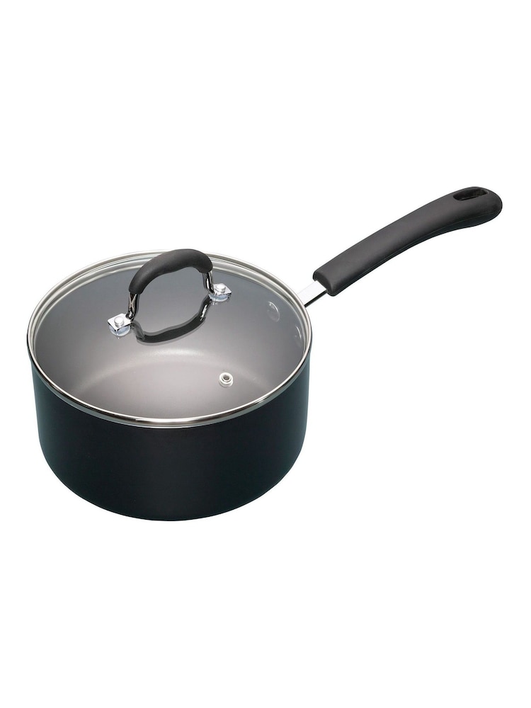 Masterclass Grey 20cm Heavy Duty Non Stick Saucepan - Image 1 of 3