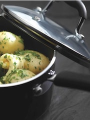 Masterclass Grey 20cm Heavy Duty Non Stick Saucepan - Image 3 of 3