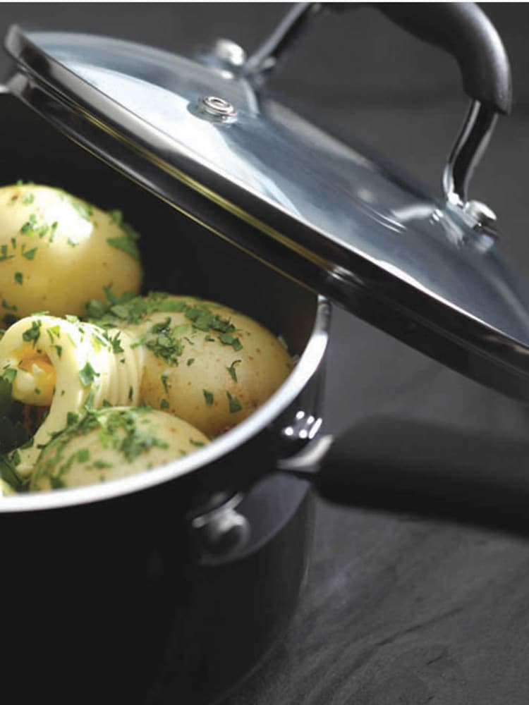 Masterclass Grey 20cm Heavy Duty Non Stick Saucepan - Image 3 of 3