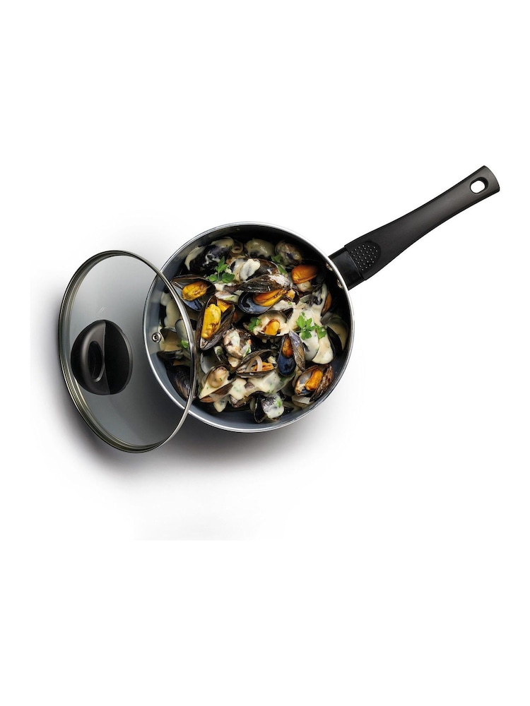 Masterclass Grey 18cm Ceramic Coated Saucepan - Image 2 of 3